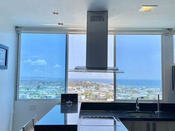 Punta Centinela, departamento vista al mar con 3 dormitorios (condominio Torre 2000), en venta, inversión de alta rentabilidad.
