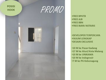 Posisi Hook Rumah Free Biaya Bebas Banjir 2KT Tipe 25/107