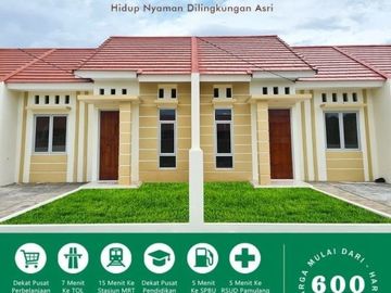Rumah Baru Rp 675 Juta, 1 Lnt, di Pamulang, TangSel. LT 90 m