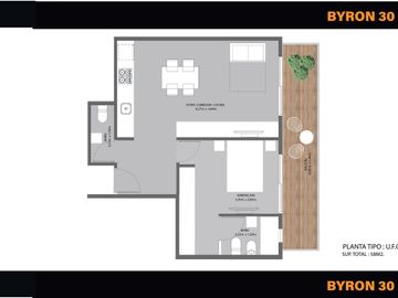 BYRON 30 1 C EXCELENTE DOS AMBIENTES  DE CATEGORIA EN CONSTRUCCION EN VILLA LURO