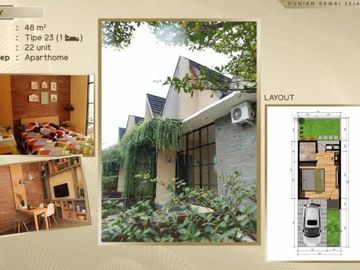 Cluster Dijual Konsep Aparthome Modern Desain Kudus