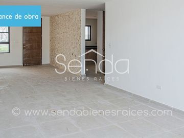 Casa en venta en Privada Botanico Conkal Merida de 3 recamaras y piscina