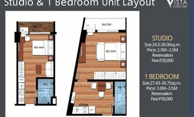 1 Bedroom with Balcony for Sale in Suarez Residences Cebu