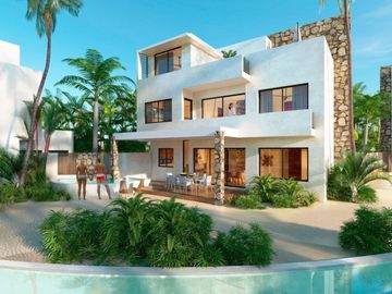 Casa vista al mar, acceso a la playa, alberca frente al mar, marina seca, gimnas