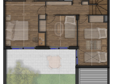 DÚPLEX CON JARDÍN PRIVADO en venta de 3 dorm. en Providencia