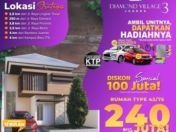 TERMURAH FREE IJB, Jual Rumah Di Sidoarjo 240 Juta