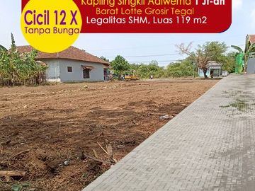 Kapling Perumahan 500 Meter Lotte Grosir Tegal: SHM Unit