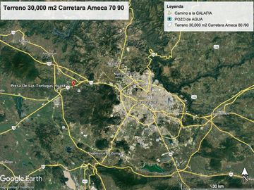 Venta de Excelente terreno desviación Ameca 3 hectareas