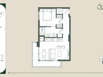 Departamento de 3 ambientes equipado. Venta en Pozo.  Down Town Miami.