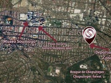 Departamento con balcon, terraza y cuarto de servicio, en Polanco venta CDMX