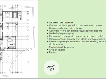 Casa en Venta una planta  Mérida Yucatán, Privada Inara Cholul