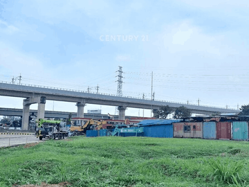 Tanah Luas 1300 M2 Di Pinggir Jalan Tol Jakarta Bekasi Di Tambun