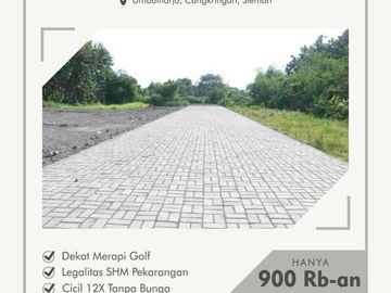 Kavling Dekat Merapi Golf, Cocok Bangun VIlla; Hanya 900rb/m