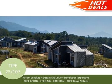 Posisi Hook Rumah Dekat Kota View Bukti Katu 2KT Tipe 25/107
