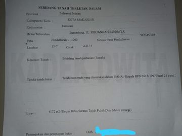Tanah jalan raya perjanjian bongaya berombong tamalate sulawesi selatan