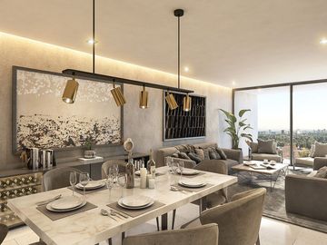 Departamento en venta 2 recámaras + flex con amenidades al norte de Merida