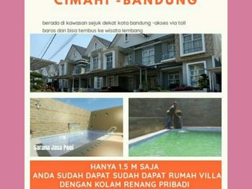 Rumah Minimalis 2 Lantai Cimahi 3mnt ke Wisata Alam Cimahi Gratis Pajak PPN dan BPHTB