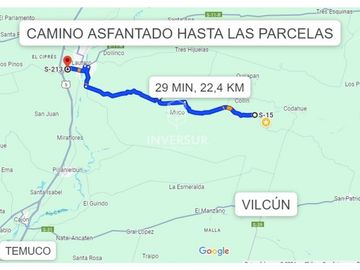 EN VENTA 18 PARCELAS EN VILCÚN REGIÓN DE LA ARAUCANA