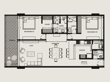 Departamento en venta Mérida Yucatán, Privada Tamara Sereniti Chabekal