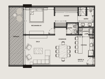 Departamento en venta Mérida Yucatán, Privada Tamara Sereniti Chabekal