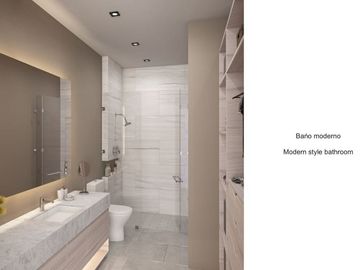Condominio con terraza de 25 m2, vista al campo de golf, cuarto de servicio, cas