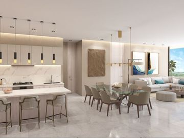 Condominio con terraza de 25 m2, vista al campo de golf, cuarto de servicio, cas