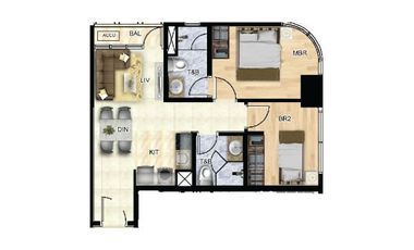 2BEDROOM FOR SALE IN TIME SQUARE WEST BGC