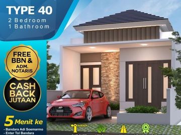Rumah Solo Cluster di Colomadu