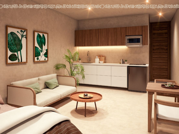 OPORTUNIDAD, DEPARTAMENTO EN VENTA EN TULUM CON SALIDA DIRECTA A LA ALBERCA