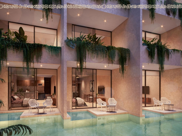 OPORTUNIDAD, DEPARTAMENTO EN VENTA EN TULUM CON SALIDA DIRECTA A LA ALBERCA