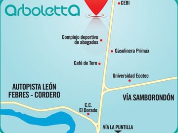Venta de casa cuatro habitaciones en urbanización Arboletta km 15,5 de la vía Salitre