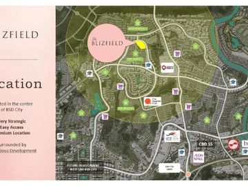 RUMAH LEBAR 8 HOEK THE BLIZFIELD DI BSD CITY