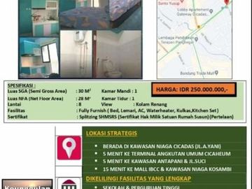 Murah Full Furnished Apartemen Gateway Ahmad Yani Bandung