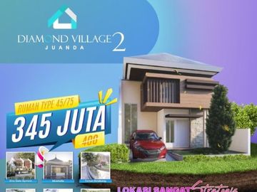 Paling Strategis, Call 0821-3993----- Perumahan Lokasi Buduran Sidoarjo 345 Juta Diamond Village Juanda 2