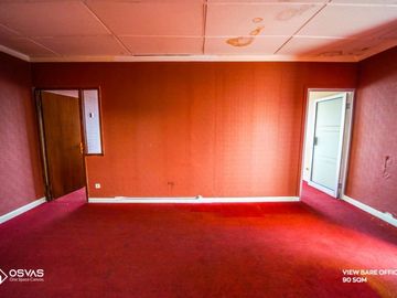 Kantor Gedung Arva Gondangdia Lantai 4 - Bare - Luas Bangunan 90 m