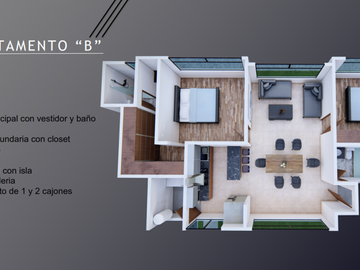 Venta de Departamentos en Av. Montañas Rocallosas