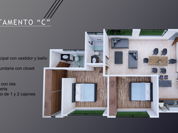 Venta de Departamentos en Av. Montañas Rocallosas
