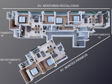 Venta de Departamentos en Av. Montañas Rocallosas