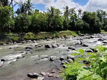 Land for sale with views of the Telaga Waja river close By Pass IB Mantra Bali