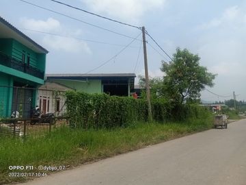 Jual cepat Tanah Rumah dan Gudang di Nanggeleng Cirahayu, Margaasih kabupaten Bandung.