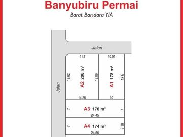 Tanah SHM Barat Bandara YIA Jogja: 600 rb/m