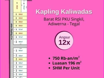 SHM Per Unit: Tanah Kaliwadas, Adiwerna Tegal