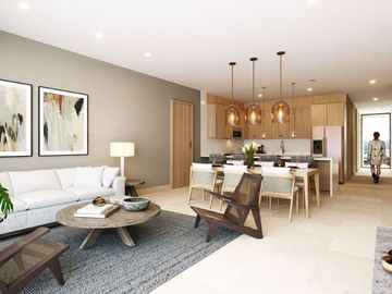 Departamento vista al mar, en residencial privado con club de playa y campo de g