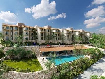 Departamento vista al mar, en residencial privado con club de playa y campo de g