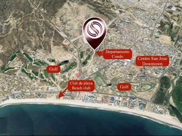 Departamento vista al mar, en residencial privado con club de playa y campo de g
