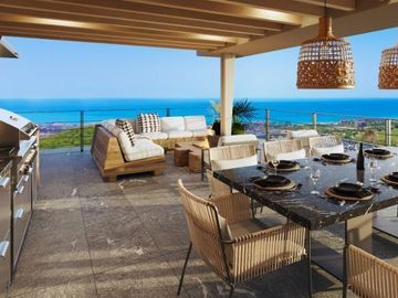 Departamento vista al mar, en residencial privado con club de playa y campo de g