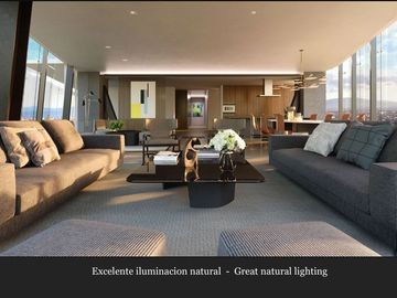 Condominio con terraza de 24 m2 vista al bosque de Chapultepec, cuarto de servic