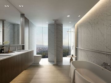 Condominio con terraza de 24 m2 vista al bosque de Chapultepec, cuarto de servic