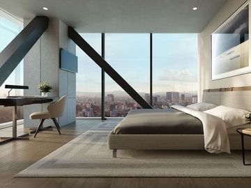 Condominio con terraza de 24 m2 vista al bosque de Chapultepec, cuarto de servic
