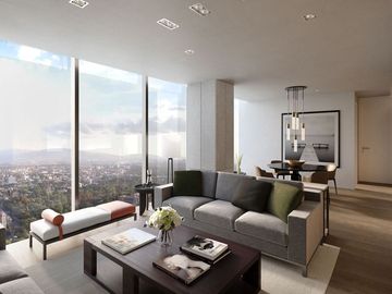 Condominio con terraza de 24 m2 vista al bosque de Chapultepec, cuarto de servic